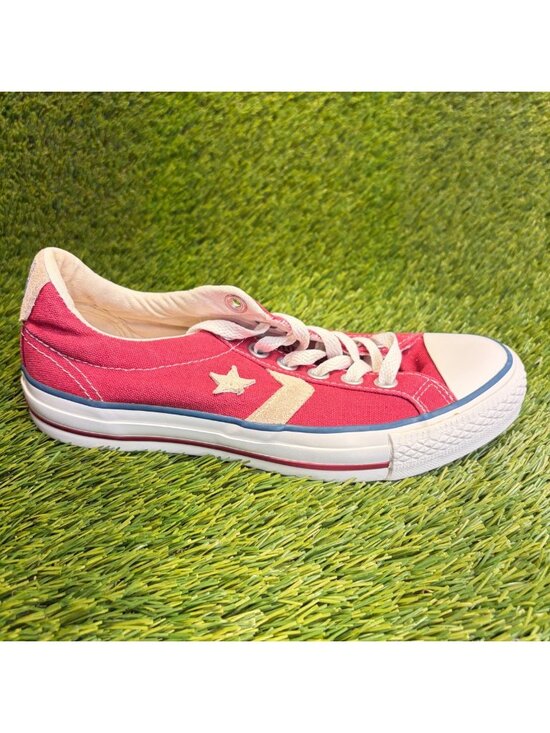 Converse Shoes - Converse Star Player 76 Canvas Womens Size 6.5 Red White Athletic Shoes Sneakers